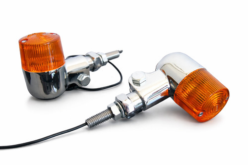 Retro mini blinker chrom - mini,