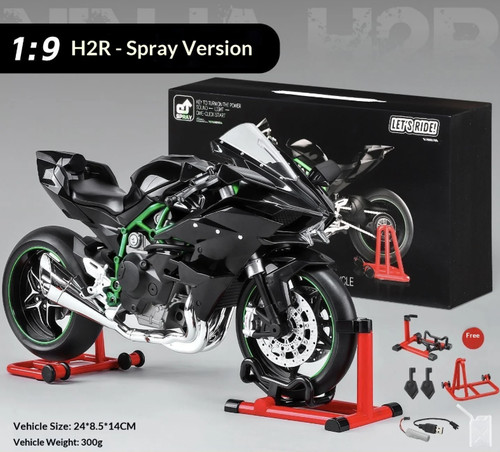 Kawasaki ninja h2r - modell, 1:9