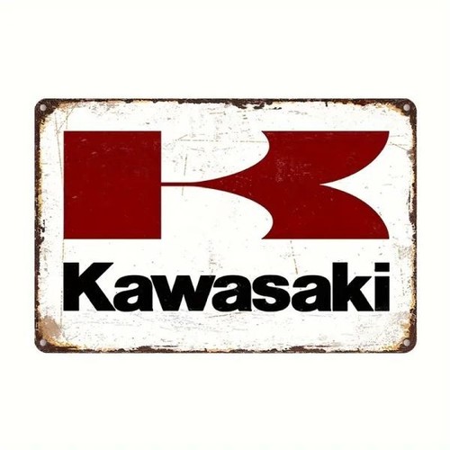 Blechschild kawasaki motorrad - kawasaki,